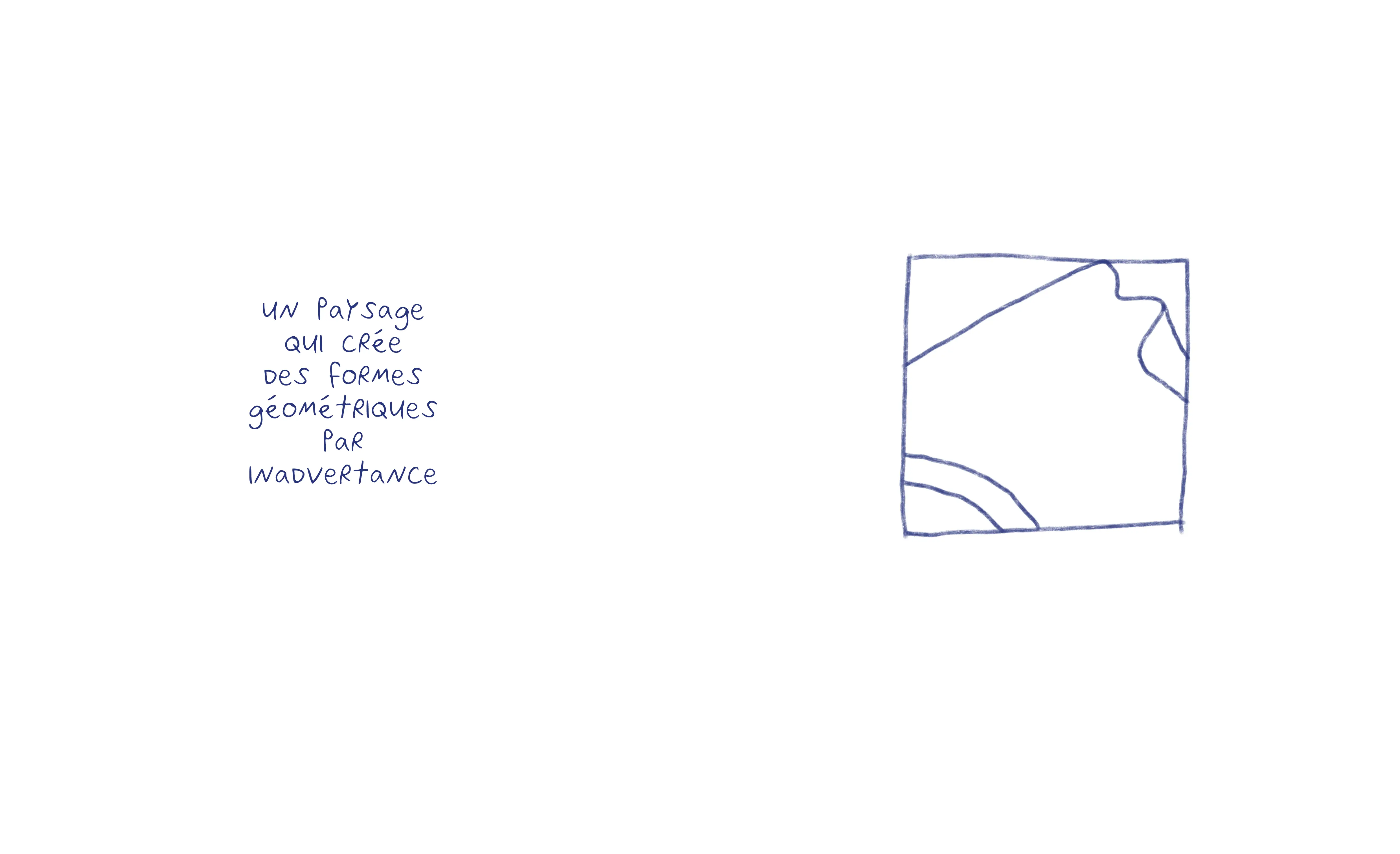 un paysage qui cree des formes geometriques