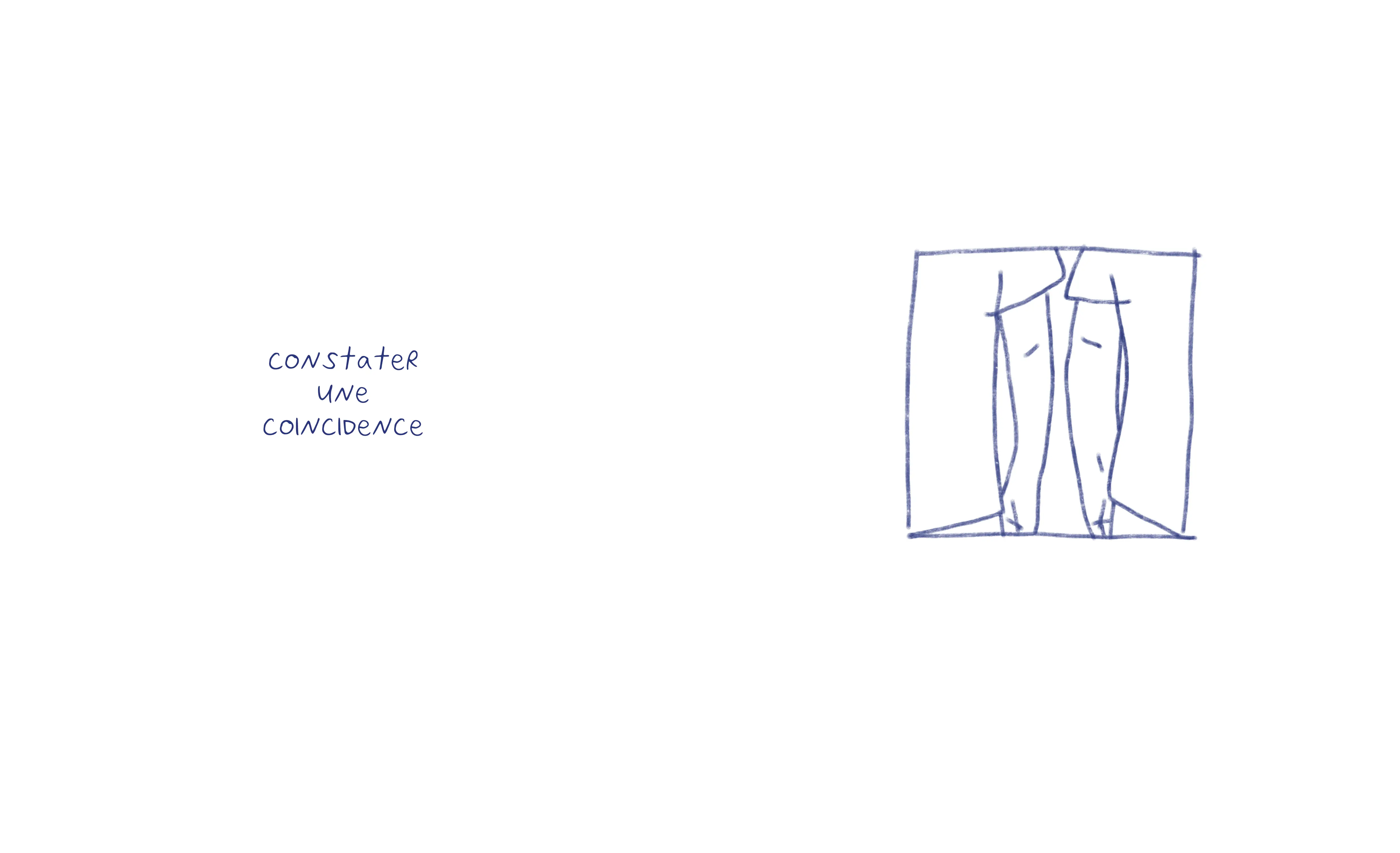 constater une coincidence