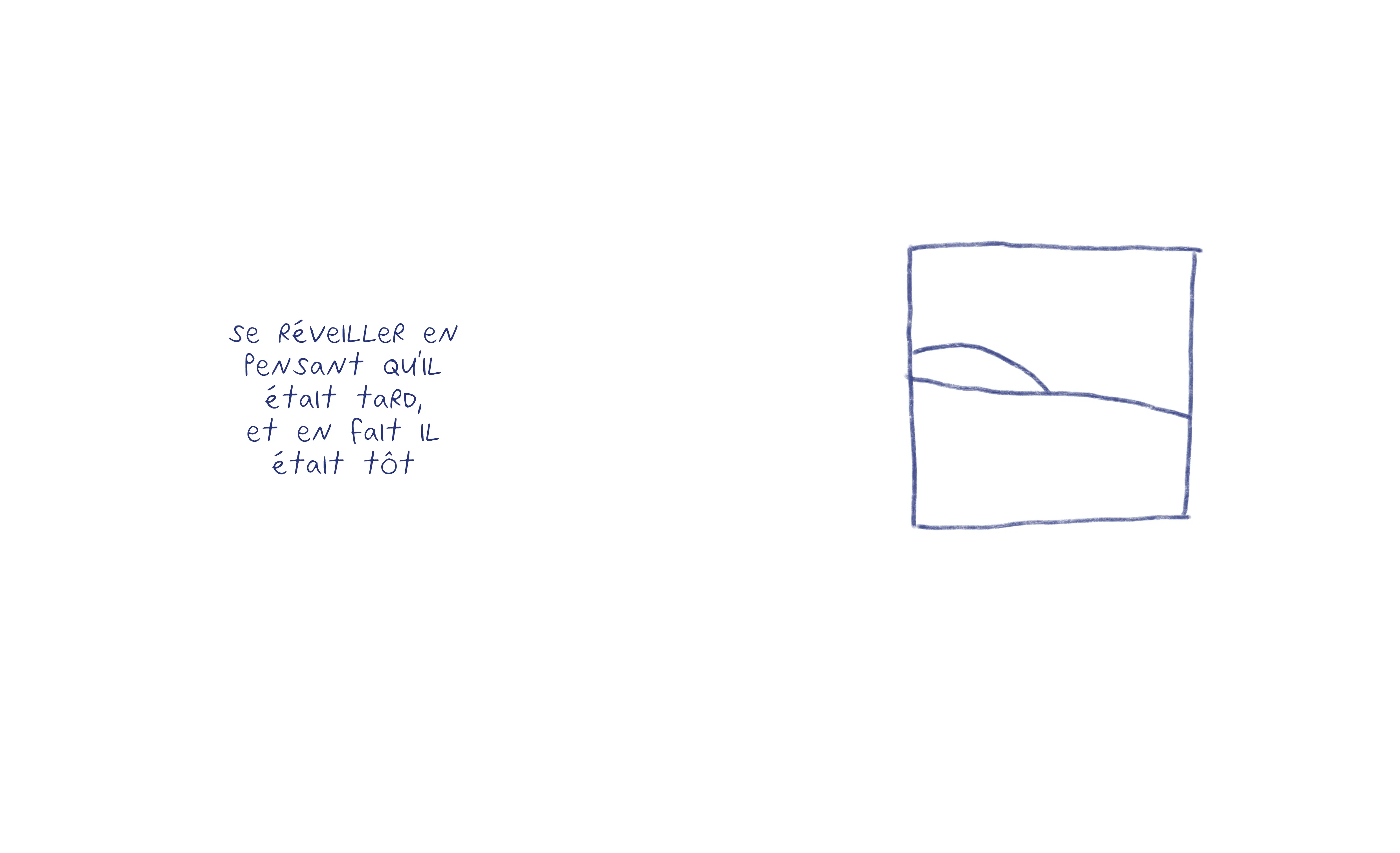 se réveiller en pensant qu'il etait tard