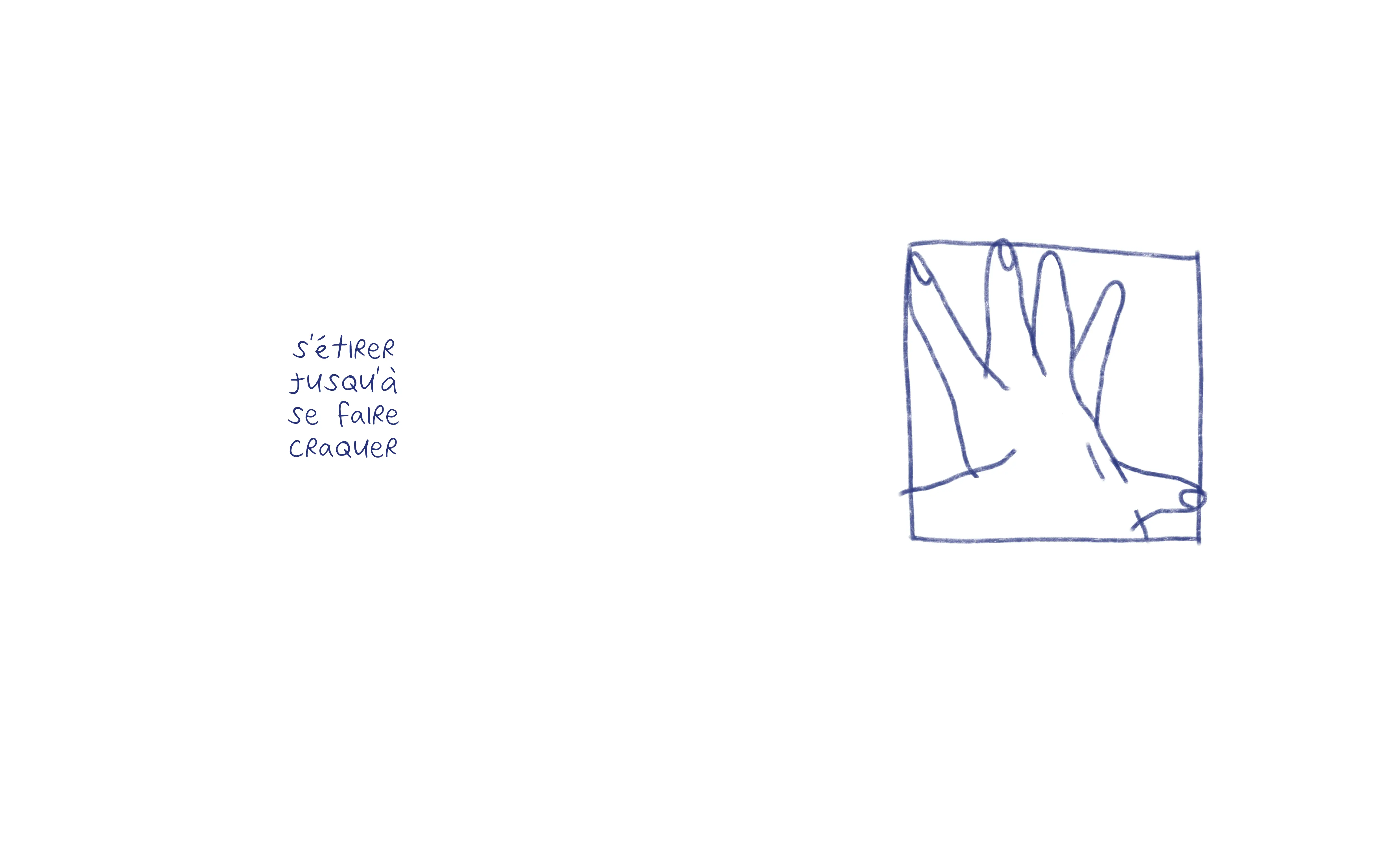 s etirer jusqu'à se faire craquer