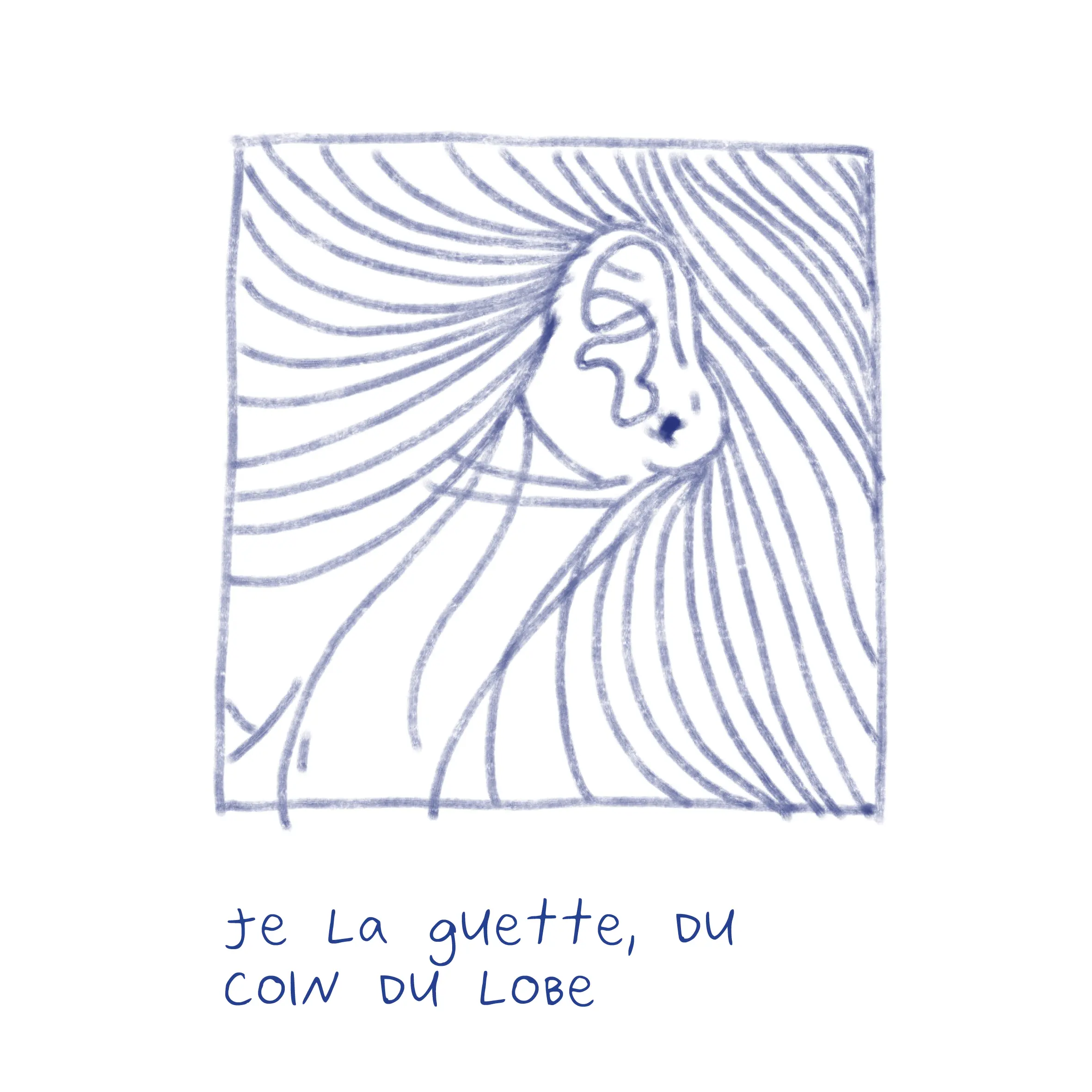je la guette du coin du lobe, strip le printemps