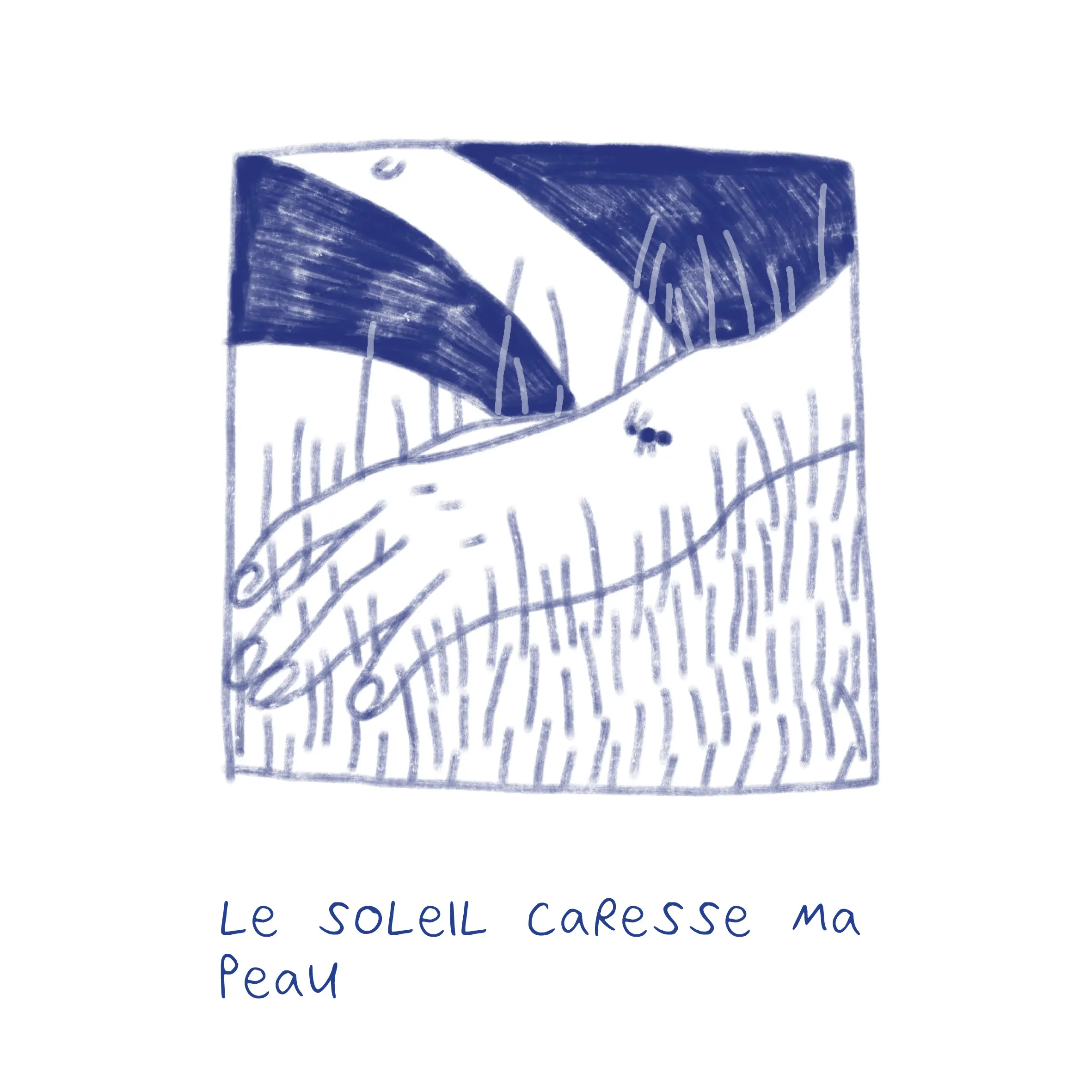 le soleil caresse ma peau, strip le printemps