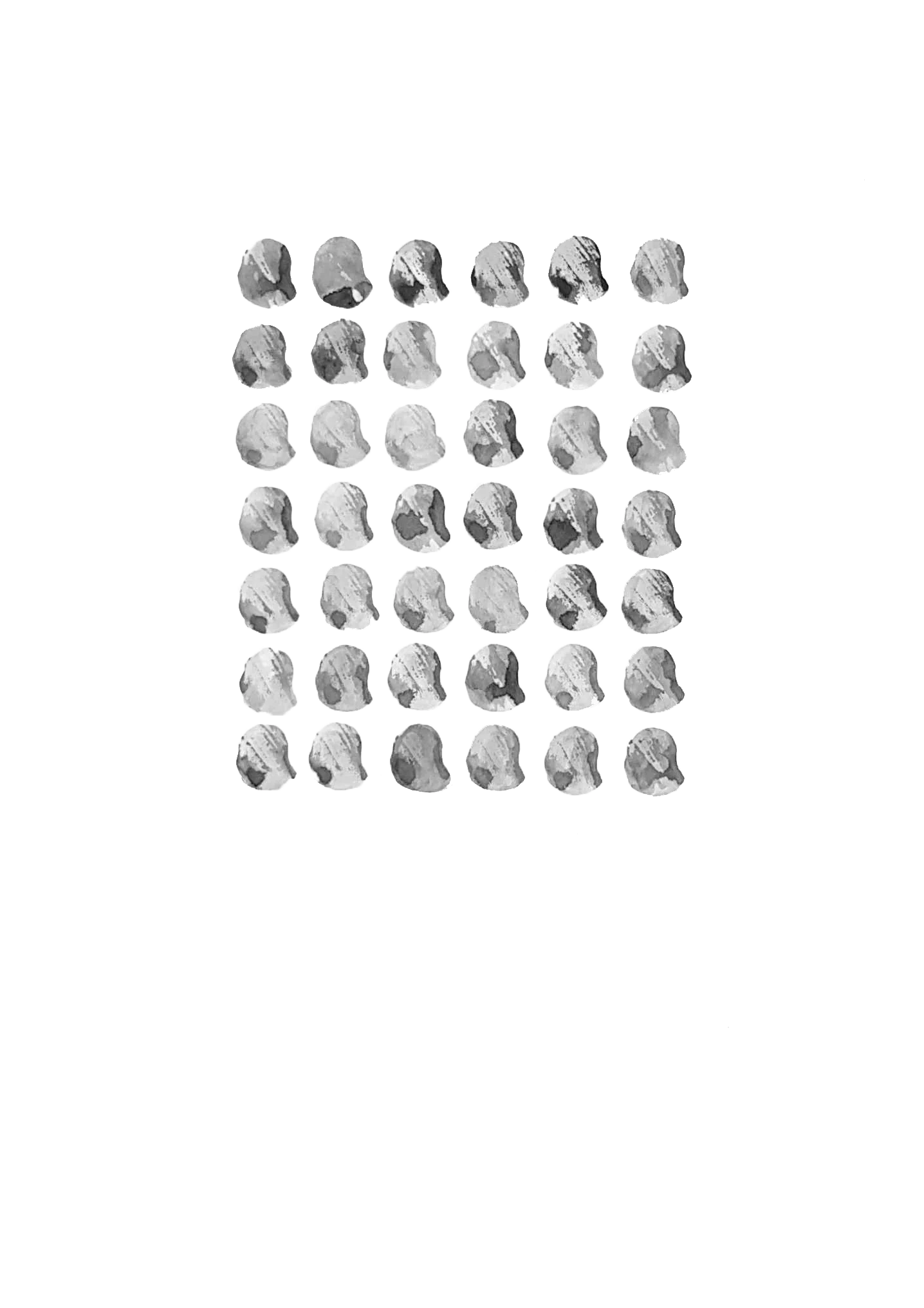 tableaux de nombreux cailloux