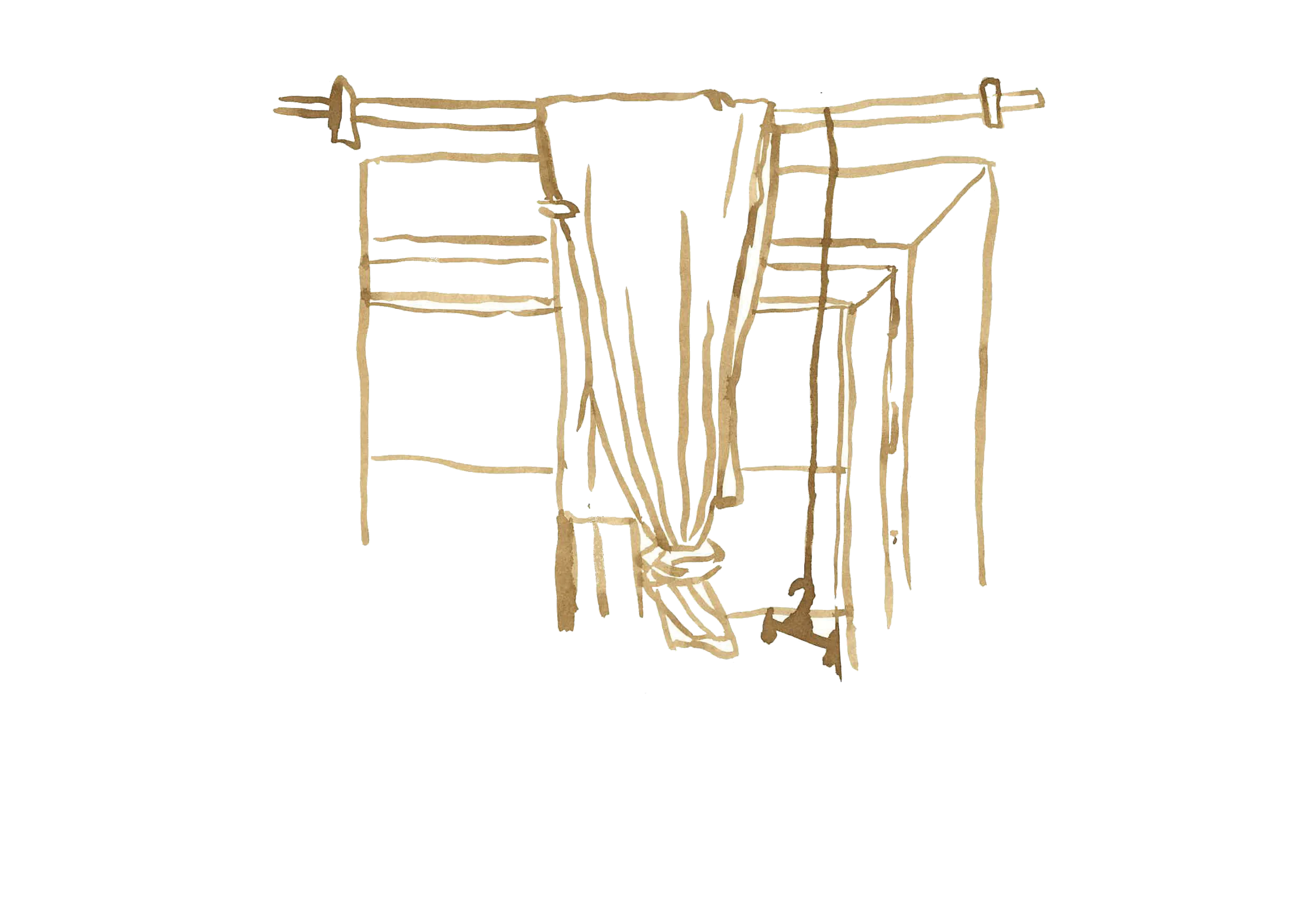 table et rideau de l appartement